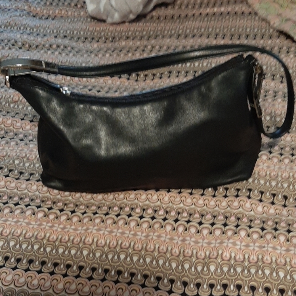DKNY soft black leather purse